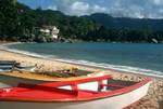 Bay & Coloured Boats, Visto do Mar, Seychelles