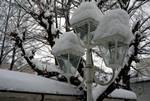 Snowy Lamps, Mondsee, Austria