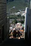 Looking Down on Town, 3 Children, San Sebastian, La Gomera, Canary Islands