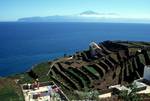 House, Terrace & Island, Agula, La Gomera, Canary Islands