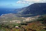 Looking Down to Village, Looking to El Golfo, El Hierro, Canary Islands