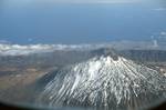 Snow-Clad Teide, From Plane, Tenerife, Canary Islands