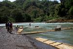 Rafts at River Bank, Rio Grande, Jamaica