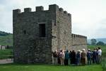 Reconstruction of Stone Fort, Vindolanda, England