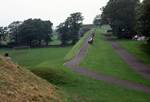 Wall, Seats, Playing Field, Berwick Upon Tweed, England