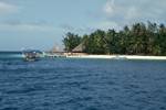 Jetty, Thatched Buildings, Boduhithi, Maldives