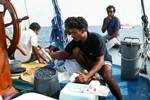 Crew Washing Up, On Muna, Maldives