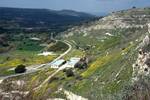 Valley up from Dam, Aspro-Kemos Dam, Cyprus