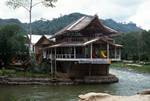 Restaurant & River, Bohorok, Indonesia - Sumatra