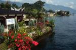 Toledo Inn from Lake, Lake Toba, Tuk Tuk, Indonesia - Sumatra