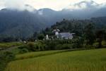 Mountains, Church & Rice Fields, Beyond Prapat (Village Walk), Indonesia - Sumatra