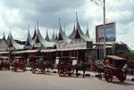 Horse Cabs & Traditional Roofs, Bukittinggi, Indonesia - Sumatra
