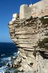 Limestone Cliff & Part of Citadel, Bonifacio, France - Corsica