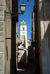 Narrow Street & Church Tower, Bonifacio, France - Corsica