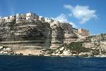 Houses, Cliffs & Citadel Wall, Bonifacio, France - Corsica