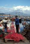 Fishermen & Pink Nets, Ajaccio, France - Corsica