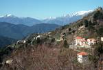 Mountains & Village from Paole's House, Morosaglia, France - Corsica