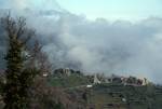 Village Coming Out of Mist, Castaghiccia Country, France - Corsica