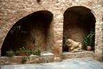 Courtyard of Museum, Aleria, France - Corsica