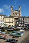 Old Harbour, Church & Boats, Bastia, France - Corsica