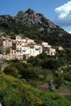 End of Village & Mountains, Lumio, France - Corsica
