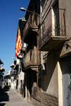 Street & Flag, Berdun, Spain - Pyrenees