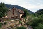 River, House, Chimney, Anzo, Spain - Pyrenees