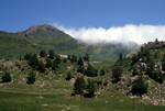 Mountains, Trees, Cloud, Belagua, Spain - Pyrenees