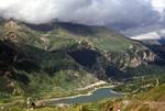 Looking Down Valley to Dam, Formigal, Spain - Pyrenees