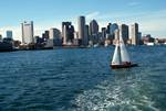 Harbour from Sea, Yacht, Boston, U.S.A.