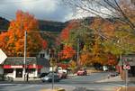 Road Junction & Foliage, Ticonderoga, U.S.A.