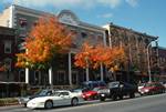 Red Foliage, 2 Hotels, Saratoga Springs, U.S.A.