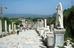 Looking Down Marble Road to Library, Ephesus, Turkey