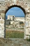Castle Interior Through Arch, Bazcaada, Turkey