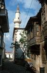 Street & Minaret, Bazcaada, Turkey