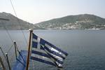 Greek Flag, Leros, Greece