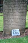 Burns' Schoolmaster's Grave, Kirkoswald, Scotland