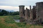 Castle - Side & Moat, Caerlaverock, Scotland