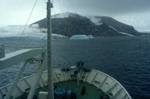 Approaching Brown's Bluff, Antarctica