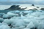 Shore Ice, Prof.Khromov, Admiralty Bay, Antarctica