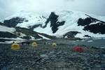 Tents, Research Station, Cuberville Island, Antarctica
