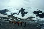 Sheds of Research Station, Cuberville Island, Antarctica