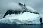 Rocky Mountain, Glacier, Mist, Neumayer Channel, Antarctica