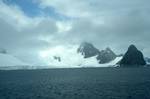 Distant Coastline & Rocky Peak, Paradise Bay, Antarctica