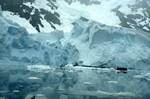 Ice Cliff & Zodiac, Paradise Bay - Zodiac Cruise, Antarctica