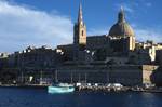 2 Churches, Turquoise Boat, Sliema Harbour Sail, Malta