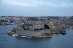 Looking Down on Fortress, Valetta, Malta