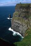 Looking to Right - Tower, Cliff & Pinnacle, Cliffs of Moher, Ireland