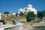 Carriage & Church, Spetsai, Greece