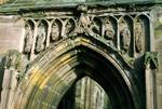 Abbey - Carving Above Doorway, Melrose, Scotland